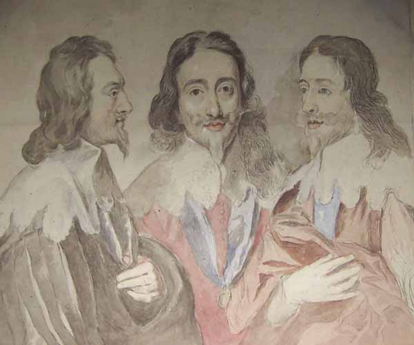Copy of the Van Dyck Triple Portrait of Chalres I